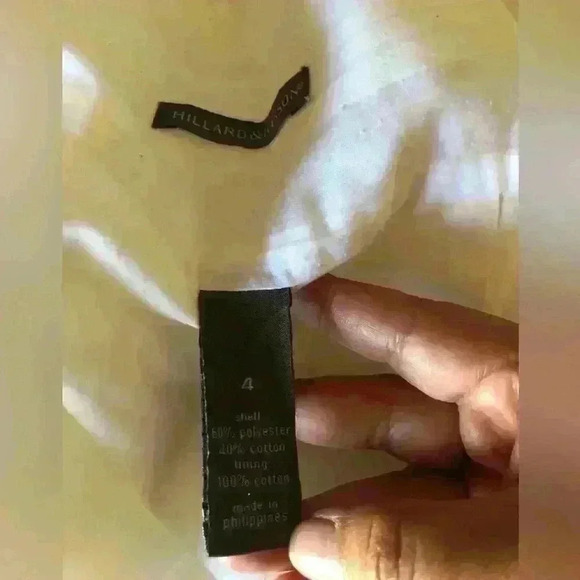 VTG MERVYN' S HILLARD & HANSEN WHITE STRIPED LINED A-LINE SKIRT SIZE 4 - Picture 7 of 8